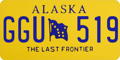 AK license plate GGU519
