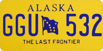 AK license plate GGU532