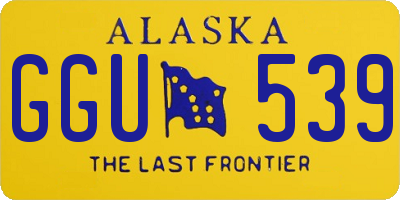 AK license plate GGU539