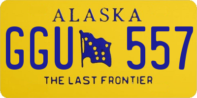 AK license plate GGU557