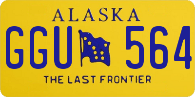 AK license plate GGU564