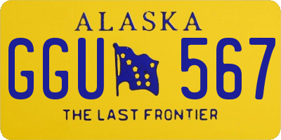 AK license plate GGU567