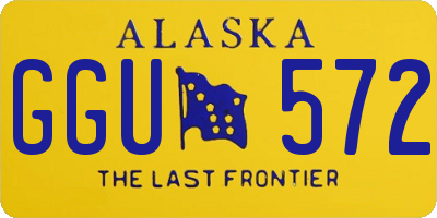 AK license plate GGU572