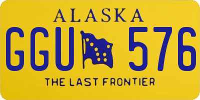 AK license plate GGU576