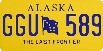 AK license plate GGU589