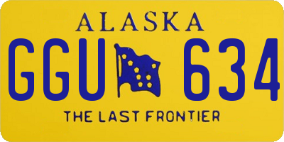 AK license plate GGU634