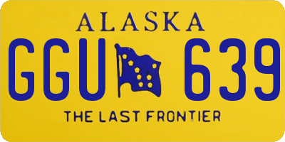 AK license plate GGU639