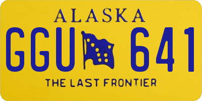AK license plate GGU641