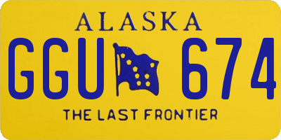 AK license plate GGU674