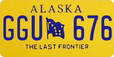 AK license plate GGU676