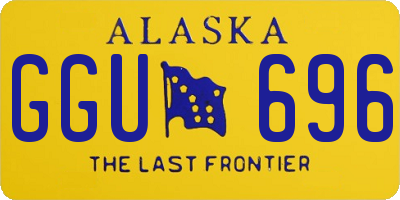 AK license plate GGU696