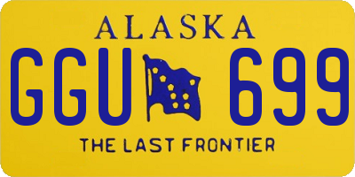 AK license plate GGU699