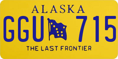 AK license plate GGU715
