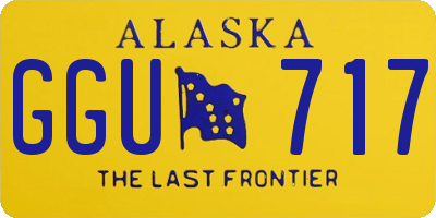 AK license plate GGU717