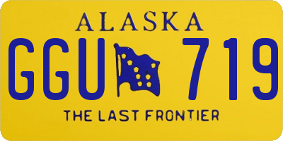 AK license plate GGU719