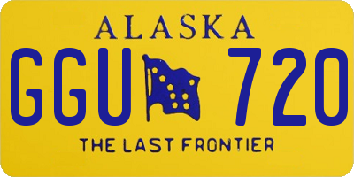 AK license plate GGU720