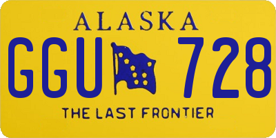 AK license plate GGU728
