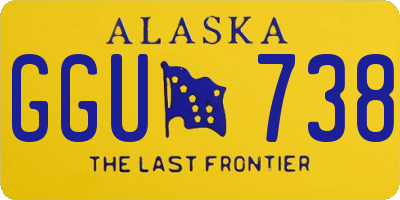 AK license plate GGU738