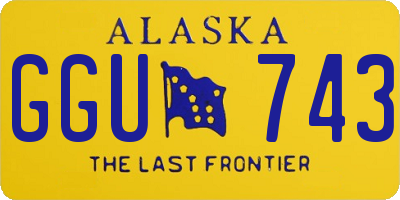AK license plate GGU743