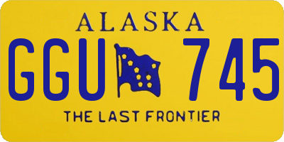 AK license plate GGU745