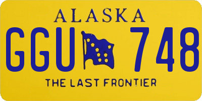 AK license plate GGU748