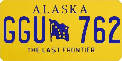 AK license plate GGU762