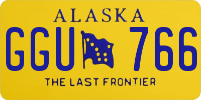 AK license plate GGU766