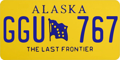 AK license plate GGU767