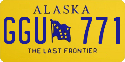 AK license plate GGU771