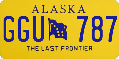 AK license plate GGU787