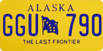 AK license plate GGU790