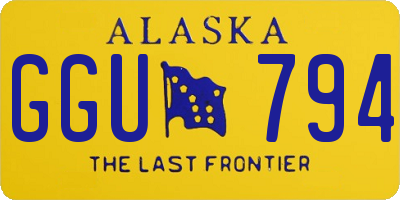 AK license plate GGU794
