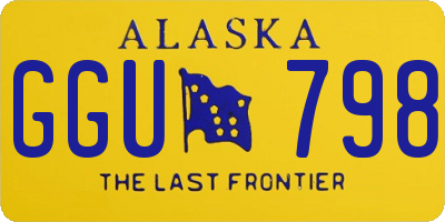 AK license plate GGU798