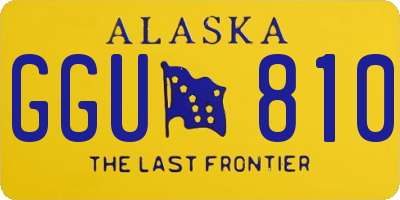 AK license plate GGU810