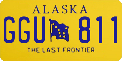 AK license plate GGU811