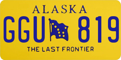 AK license plate GGU819