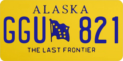 AK license plate GGU821