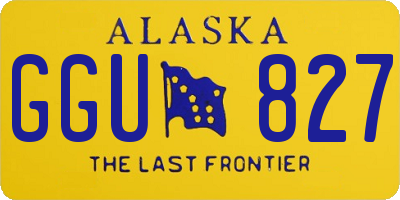 AK license plate GGU827