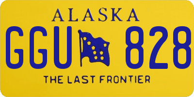 AK license plate GGU828