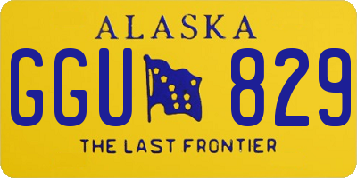 AK license plate GGU829