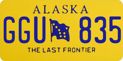 AK license plate GGU835