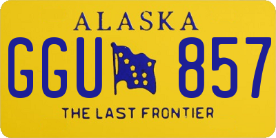 AK license plate GGU857