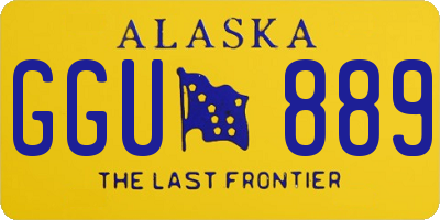 AK license plate GGU889