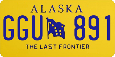 AK license plate GGU891