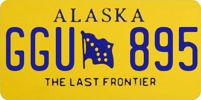 AK license plate GGU895