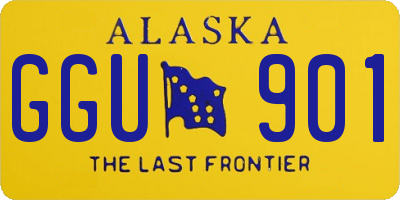 AK license plate GGU901