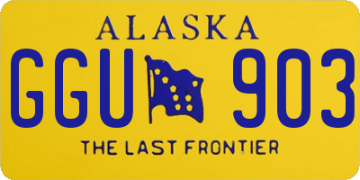 AK license plate GGU903