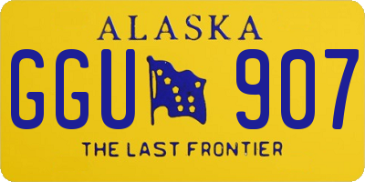 AK license plate GGU907