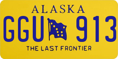 AK license plate GGU913