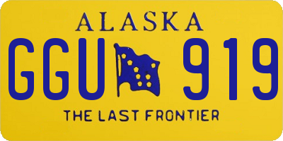 AK license plate GGU919